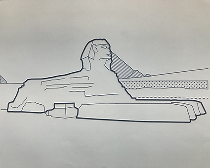 tactile image of the great sphinx of giza